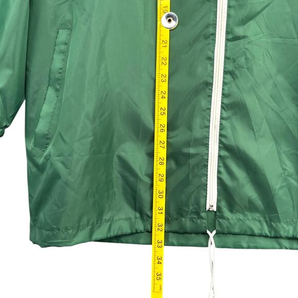 Defenders of Wildlife Green Drawstring Hood Pockets Hooded Windbreaker Jacket OS - Picture 5 of 6